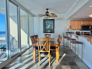 Dining - Sanibel 1007 is across the street from beach with views of  Little Lagoon (Gulf Shores)