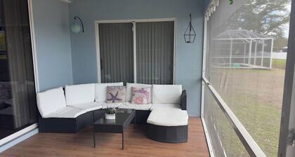 Tranquil setting room/private entry