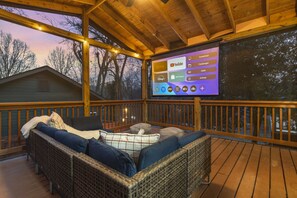 Interior - Hot Tub | Pet Friendly | Outdoor Movie Theater (Atlanta)