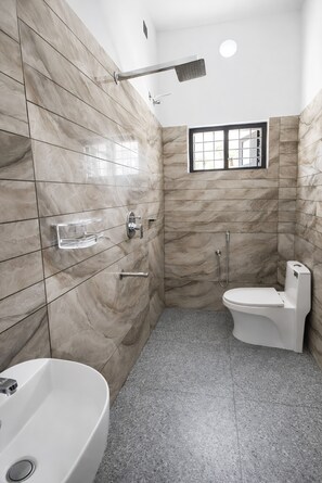 Towels, soap, toilet paper