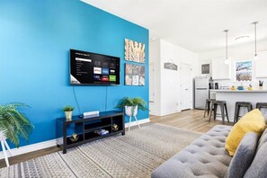 Living area - New Build Vacation Rental 2BR Suite for 6 Unit 201 (San Antonio)