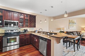 Fridge, microwave, oven, stovetop - ☀️100 feet to Beach | Pool | Multiple Balconies and Patio | Beach Pointe 301☀️ (Destin)
