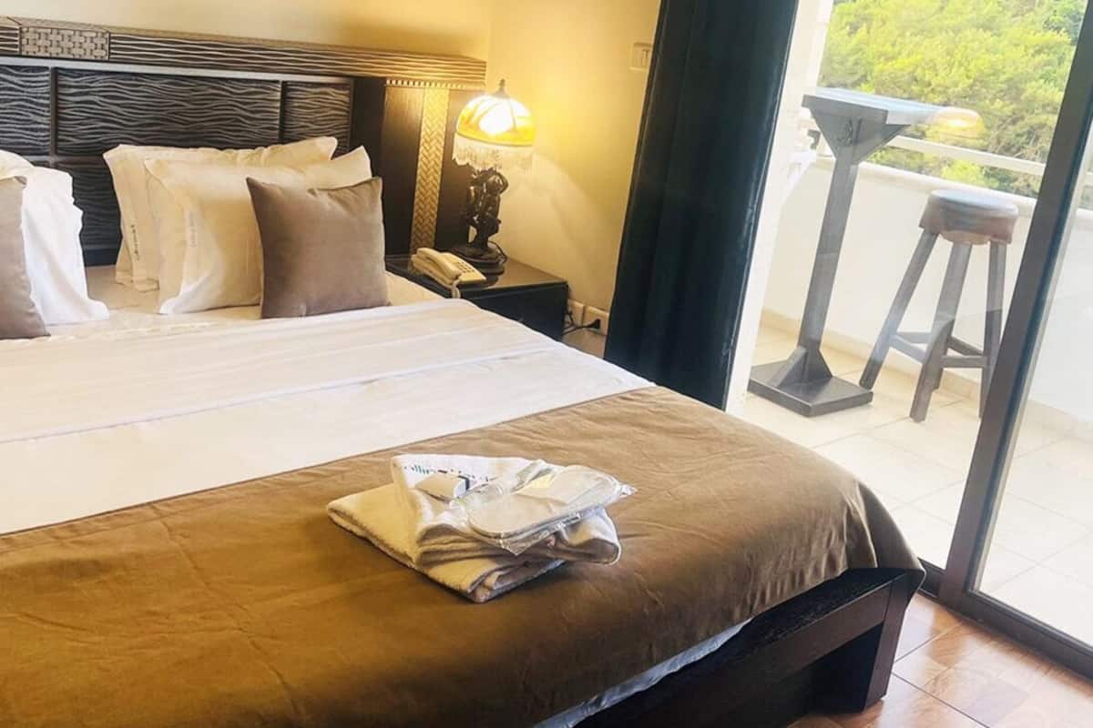Habitación estándar con 1 cama matrimonial o 2 individuales, vista a la montaña | Wifi gratis
