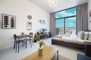 Unclassified image, 2 of 47, button - Stylish Studio with Balcony & Pool View in Arjan – Close to Miracle Garden (Dubai)