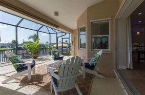 Terrace/patio - Beautiful Canal front 3 bedroom home with boat dock in Punta Gorda (Punta Gorda)