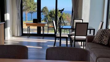 TV, fireplace, stereo