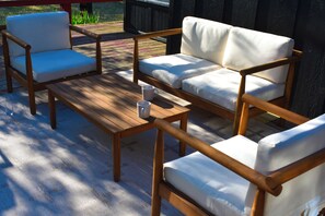 Terrace/patio - SKOG & SNØ Stowe - Modern Scandi Ski Town Retreat (Stowe)