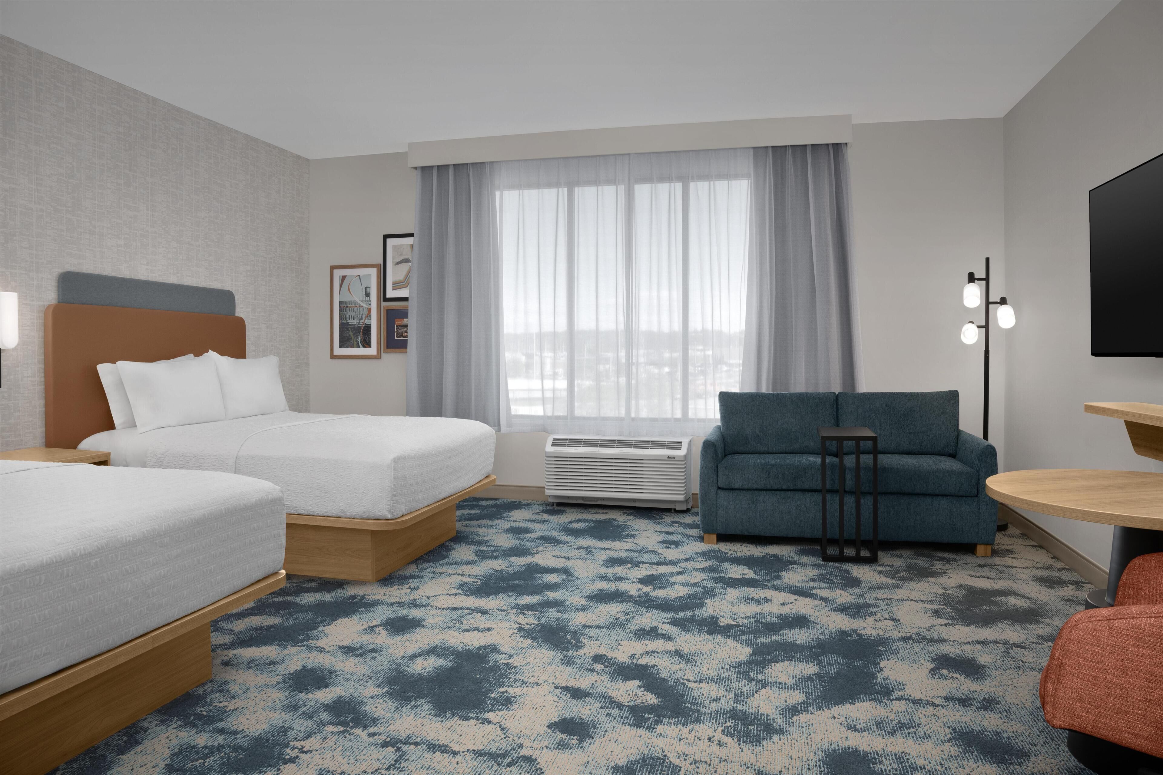 Suite, 2 queensize bedden (Microwave/Fridge, Wet bar) | Woonruimte