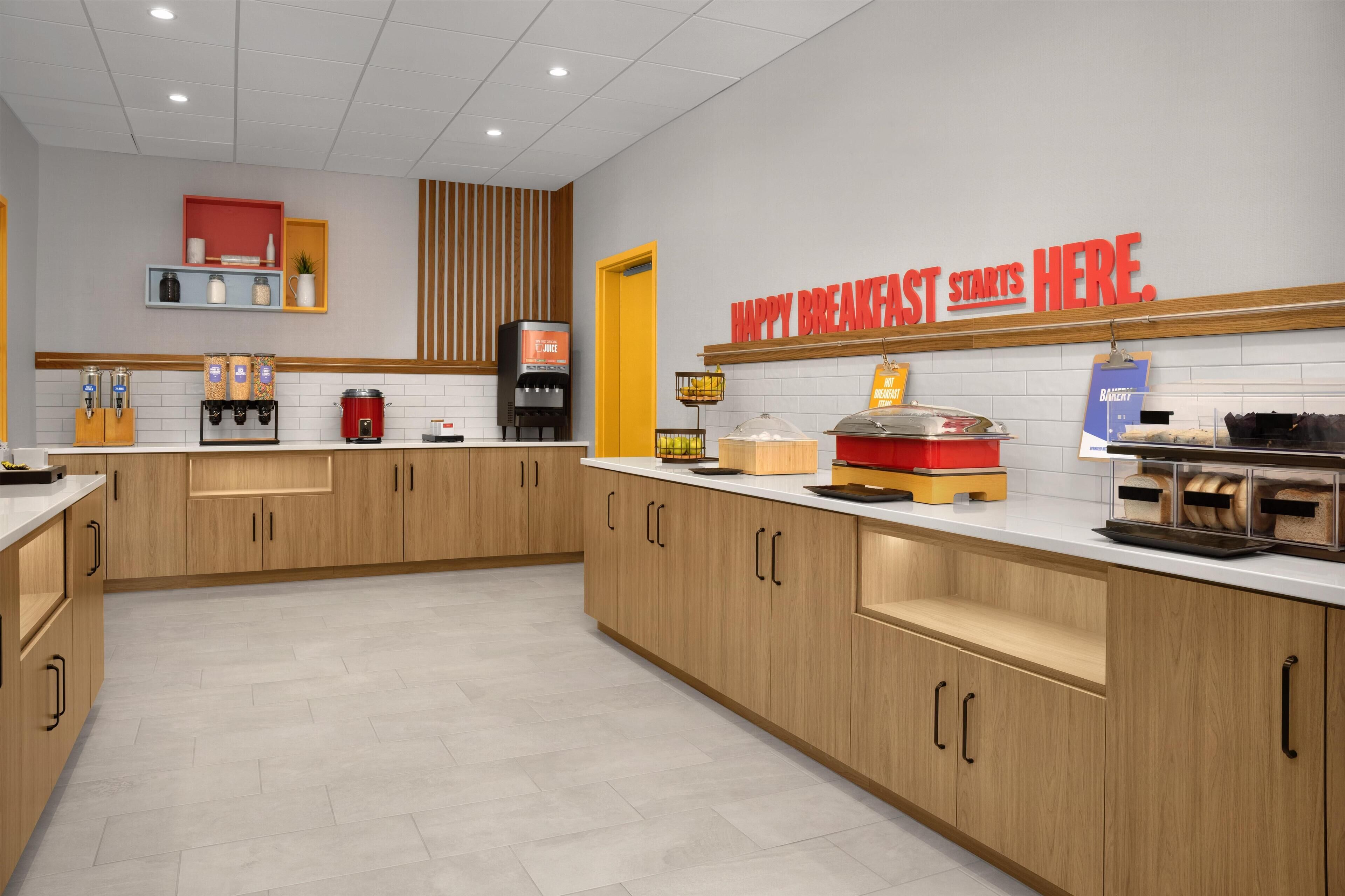 Free daily buffet breakfast