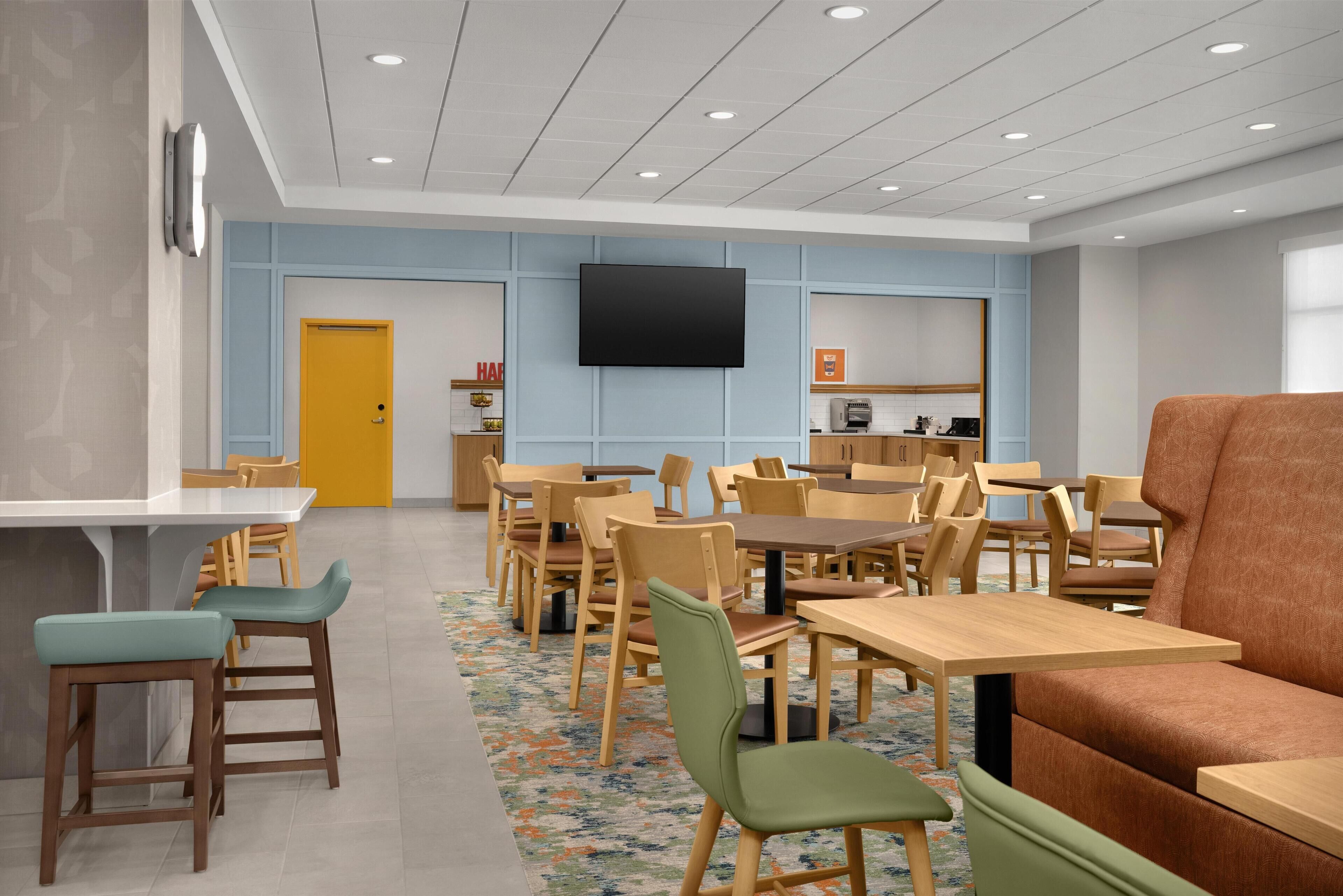 Gratis morgenmadsbuffet hver dag