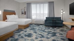 Suite, 2 queensize bedden (Microwave/Fridge, Wet bar) | Woonruimte