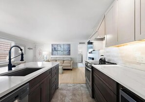 Fridge, microwave, oven, stovetop - 4 Houses to the Beach Newly Renovated LBI Home - Beach Haven Terrace (Long Beach)