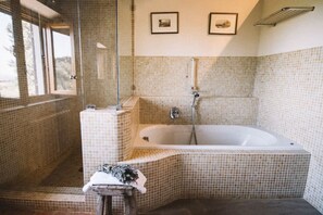 Shower, hair dryer, bidet, towels - Villa le Murate by MMega (Montaione)