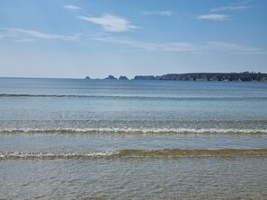 Vlak bij het strand