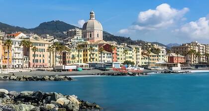 Spacious house in Pegli, 3 minutes from the sea and 10 from the center of Genoa.