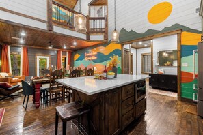 Dining - Amenity Haven! Pool, Mini Golf, Game Room, Sauna, Gym, Cold Plunge, Spa, Slide (Broken Bow)