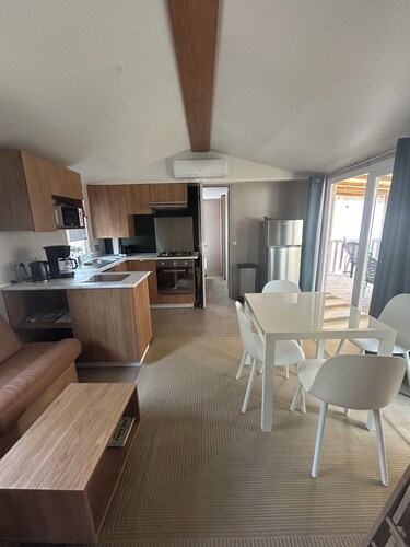3 bed mobile home camping les Oyats in Seignosse