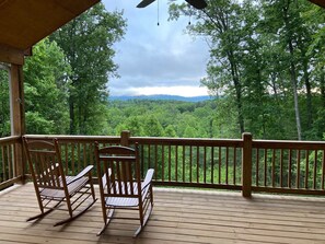 Property grounds - Lookout Lodge 4-BR pet friendly cabin in Murphy with beautiful mountain views! (Murphy)