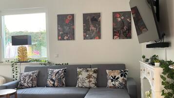 Comfort-Haus, 3 Schlafzimmer, Gartenblick | Wohnbereich