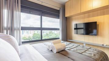 Comfort Apartment, Private Bathroom, City View | Iron/ironing board, free WiFi