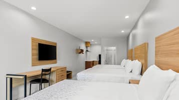 Chambre, plusieurs lits, non-fumeur | Salle de bain