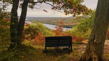 Udsigt fra overnatningsstedet