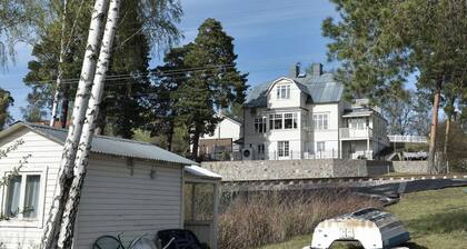 Semi-detached villa with lake plot, jetty & rowing boat