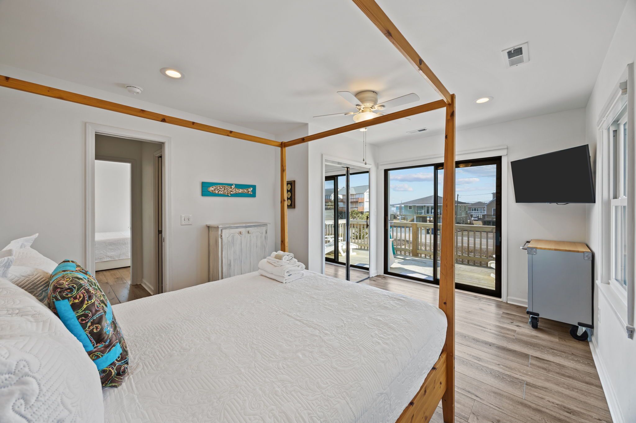 Private balcony access with natural light and space to unwind