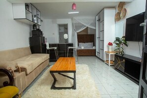 Living area - A cozy and calm penthouse, designed to feel like your home away from home (Mombasa)