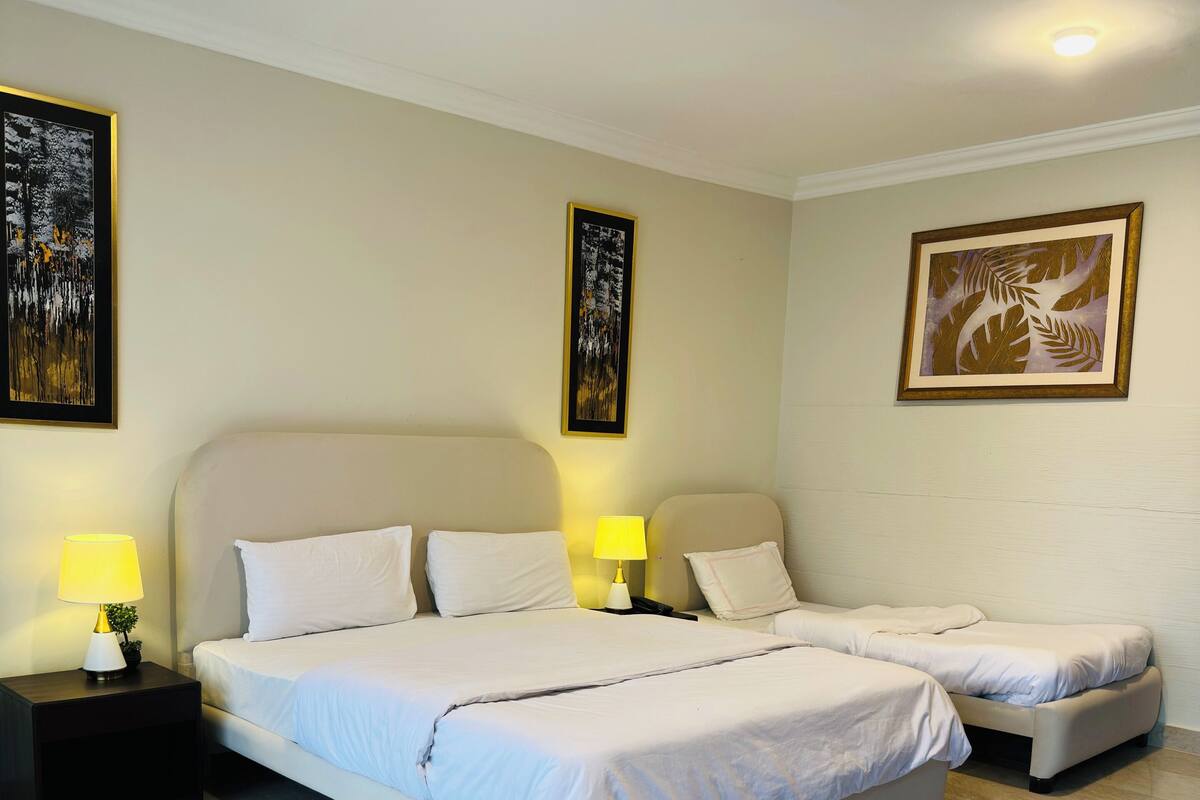 Family Triple Room, Hill View | Premium bedding, soundproofing, WiFi (free), bed sheets