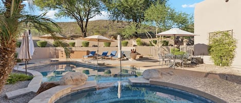 A heated pool