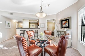 Dining - Dog-friendly condo close to the city with central AC, shared pool, & hot tub (Scottsdale)