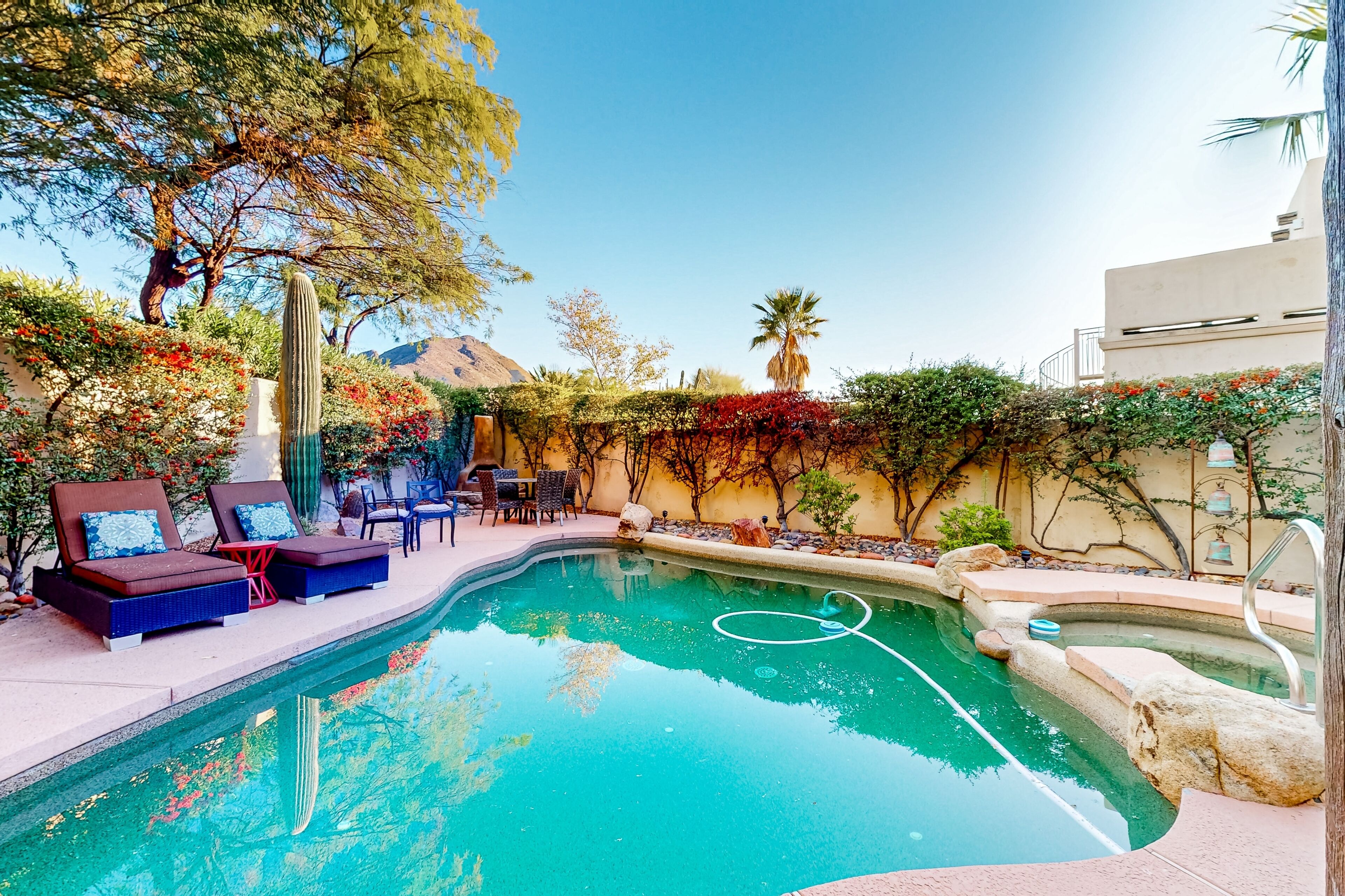 A heated pool