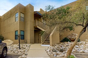 Exterior - Darling Desert Oasis with Fast WiFi, Shared Pool, Hot Tub, & Fitness Center (Tucson)