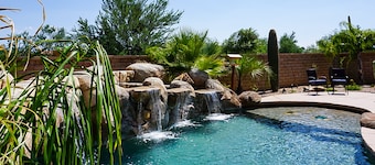Dog-Friendly Desert Oasis w/ a Gourmet Kitchen, Private Pool, & Putting Green