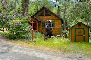 Property grounds - Dog-friendly quaint cabin with two-story deck, fireplace, W/D, & yoga studio (Idyllwild-Pine Cove)