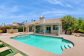 A heated pool - Chic Cathedral City Home with Private Pool & Spa | Minutes to Palm Springs (Cathedral City)