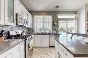 Fridge, microwave, oven, stovetop - Chic Cathedral City Home with Private Pool & Spa | Minutes to Palm Springs (Cathedral City)
