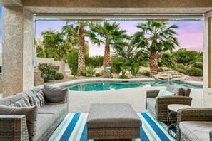 Pool - Snowbird-Friendly Home with Private Pool, Grill, AC, Fireplace, & WiFi - Dogs OK (Glendale)