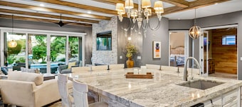 Snowbird-Friendly Home with Private Pool, Grill, AC, Fireplace, & WiFi - Dogs OK