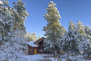 Exterior - Luxurious mountain home w/ firepit & grill - close to hiking, fishing, & golf (Show Low)
