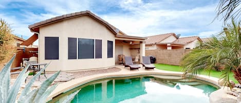 A heated pool