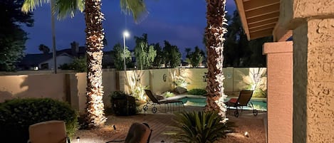 屋外ダイニングエリア