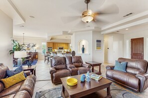 Smart TV, fireplace, DVD player, stereo - Desert Dreams Await — Your 30-Day La Quinta Escape with Poolside Perfection (La Quinta)