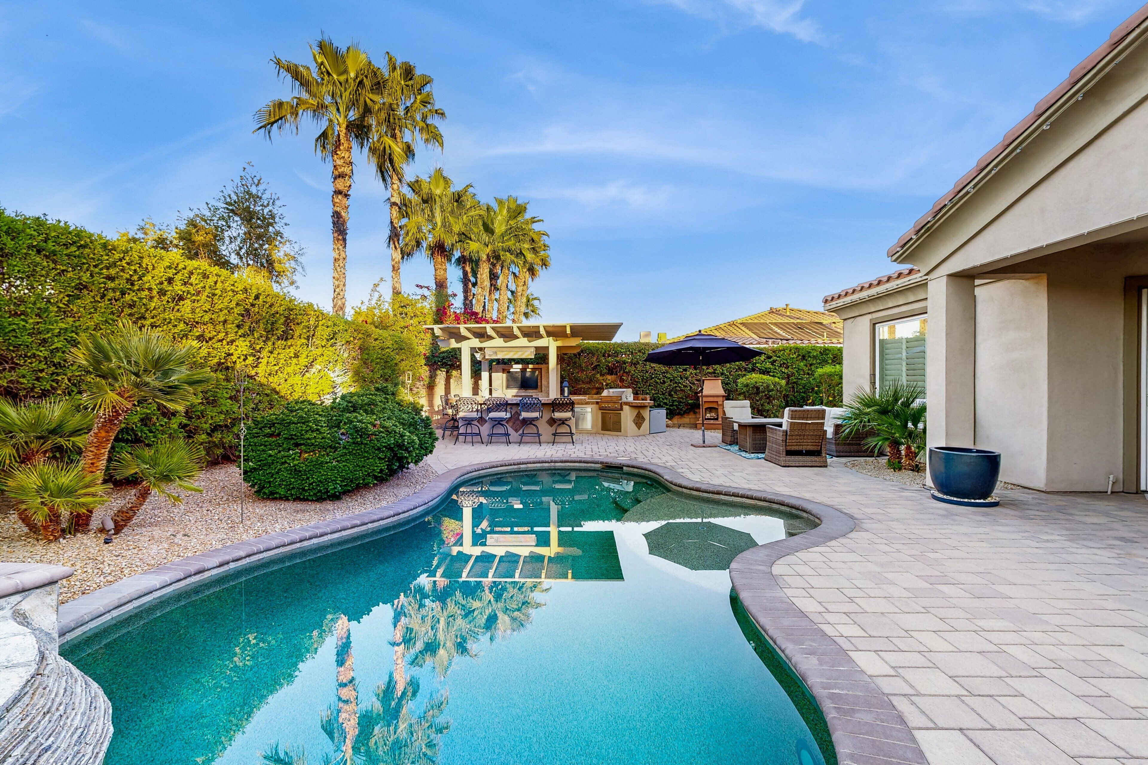 A heated pool