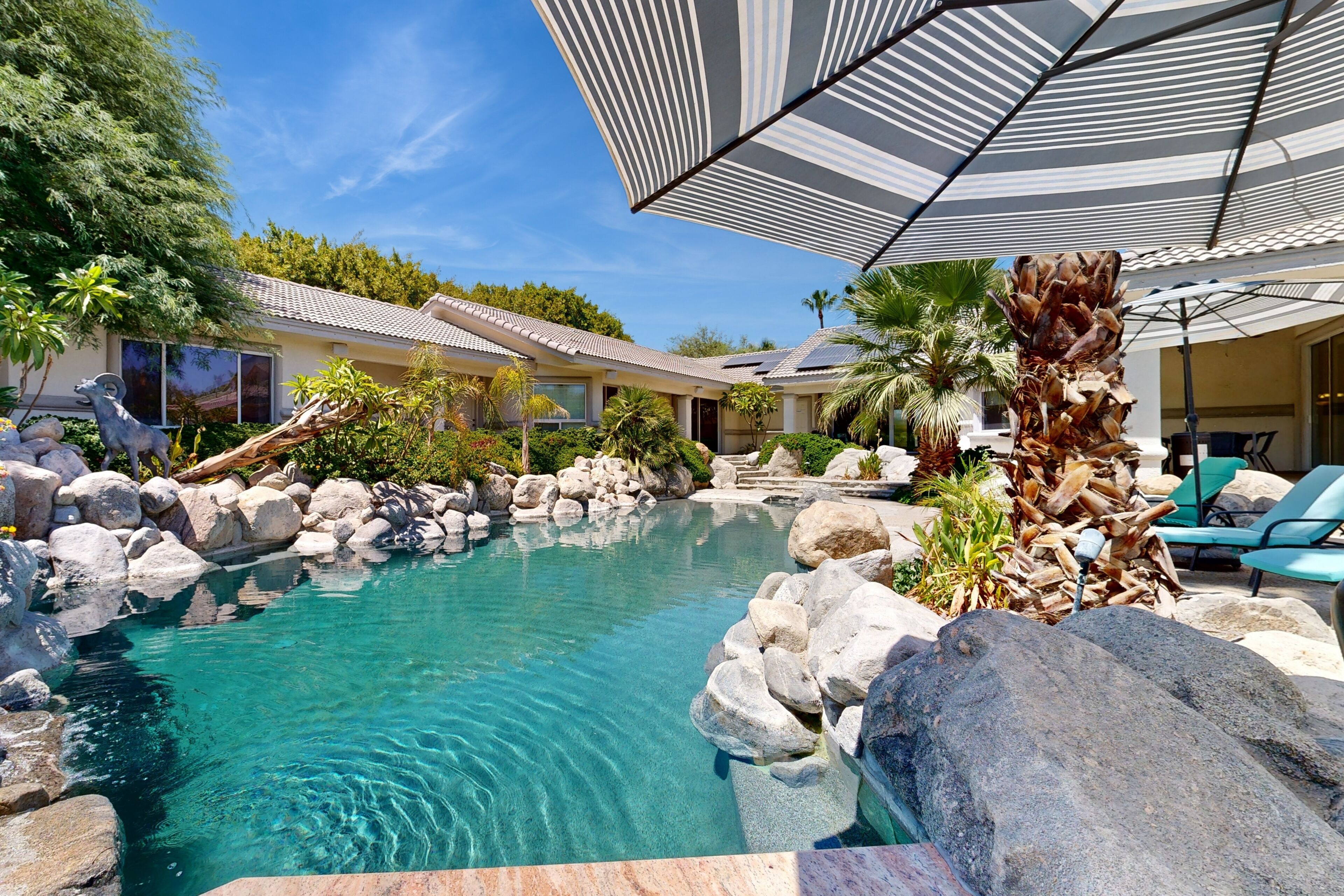 A heated pool