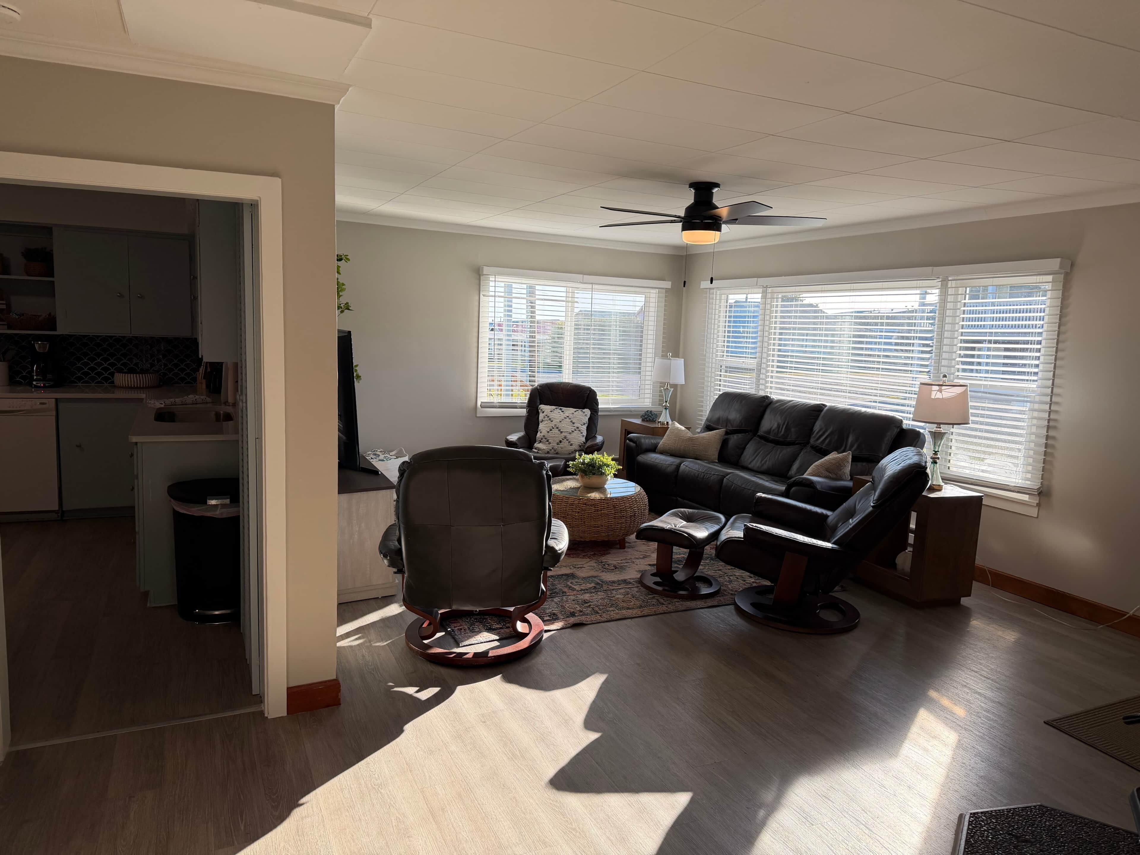 TV, fireplace, DVD player