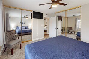 4 bedrooms, desk, iron/ironing board, travel cot - Relax Poolside at Spacious Mesa Home with Grill, & Central AC - Prime Location (Mesa)