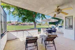 Outdoor dining - Desert Bliss Awaits - A 30 Day Rancho Mirage Retreat for Sun, Style, and Relax (Rancho Mirage)