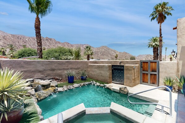 A heated pool - La Quinta Cove Retreat | Pool, Hot Tub & Views | Walk to Old Town 3BR #064047 (La Quinta)